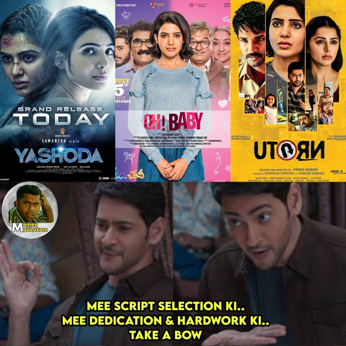 Nb4Ea's tweet image. #Sam 🙇♂️👏
#Scriptselection #Dedication #Hardwork @Samanthaprabhu2 👏 #Uturn #Ohbaby #Yashoda
#Craze #Thalaivi #samanthafans
Follow @Nb4Ea 👈