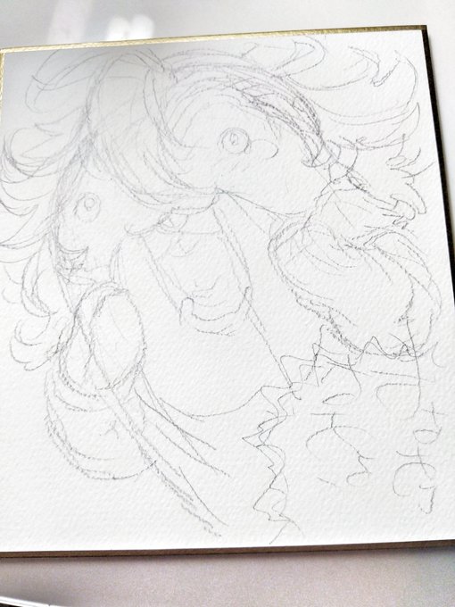 これは試しに描いたはいいけど喜ばれなそうで消す予定のマアアキュリーさん(苦笑) 