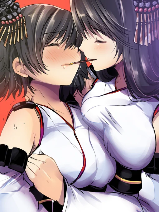 扶桑姉妹のポッキーゲーム 