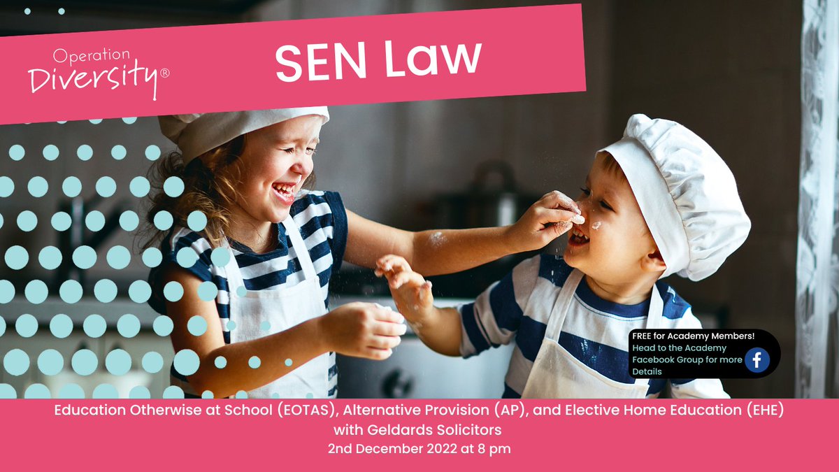 Upcoming webinar - EOTAS, AP + EHE for our Academy Members. 

If you wanted to watch, you can sign up to the Academy on the link below + start your trial for as little as £1
ow.ly/6rH150KVn9a