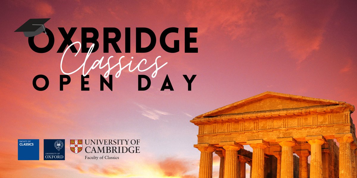 ChristsAccess's tweet image. Oxford and Cambridge Classics Open Day 
Monday 20 March 2023
▶️ ow.ly/zc5450Lx4Vh

#Oxbridge #StudyClassics #ClassicsDegree #ClassicsatCambridge #ClassicsatOxford