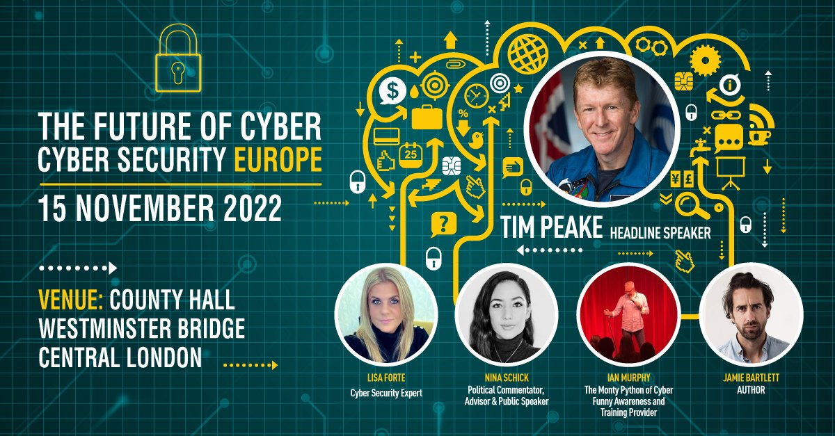 The Future Of Cyber Security Conference, hits London next Tuesday and we can not wait!

Register for your FREE VIP place here: cybereurope.events/vip-registrati…

<a href="/LisaForteUK/">Lisa Forte</a>  @NinaSchickIan @CyberOffUK