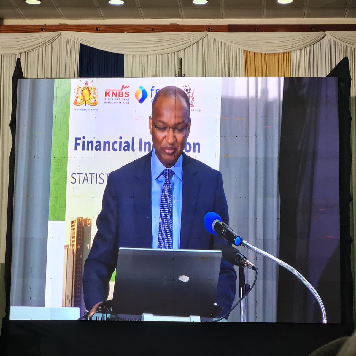 KNBStats's tweet photo. #FinancialinclusionConference 
The last day is always the best! Happening now @KSMSKenya Dr. Patrick Njoroge, Governor @CBKKenya, Prof. Njuguna Ndungu CBS, CS National Treasury making their remarks @FSDKe https://t.co/nx2lY1qJwV