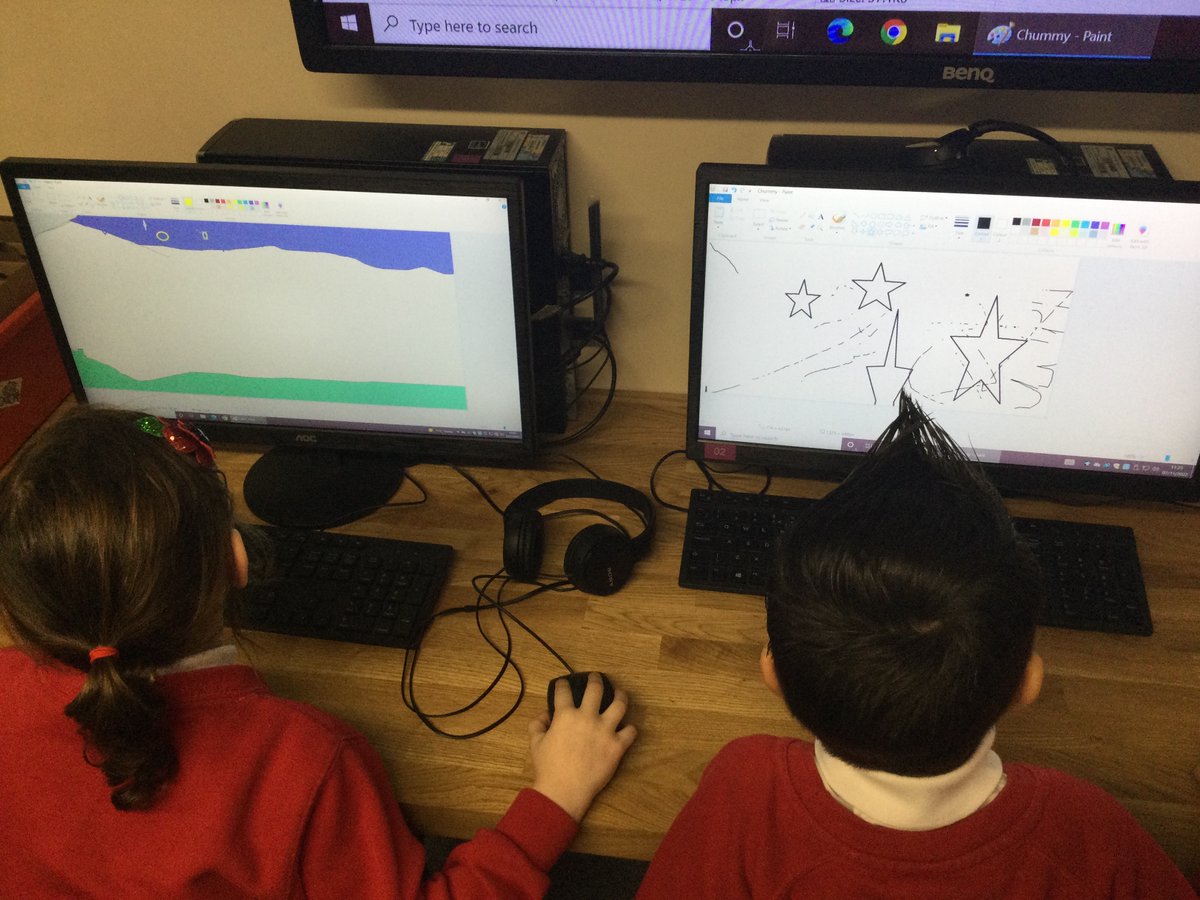 HighamRISE's tweet photo. Year 1/2 children have been working hard in computing this week. They had to insert different shapes on paint to create a picture! @Rise_MAT #flourishandsucceed #ks1computing #primaryict #paintnet https://t.co/bUsl9ecGCp