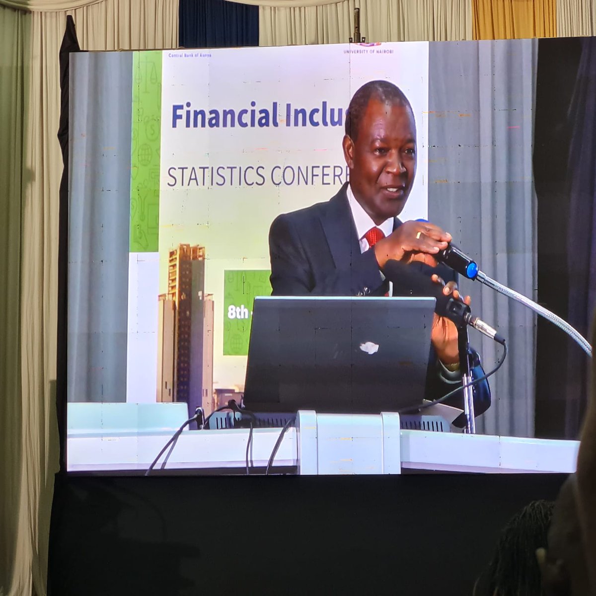 KNBStats's tweet photo. #FinancialinclusionConference 
The last day is always the best! Happening now @KSMSKenya Dr. Patrick Njoroge, Governor @CBKKenya, Prof. Njuguna Ndungu CBS, CS National Treasury making their remarks @FSDKe https://t.co/nx2lY1qJwV