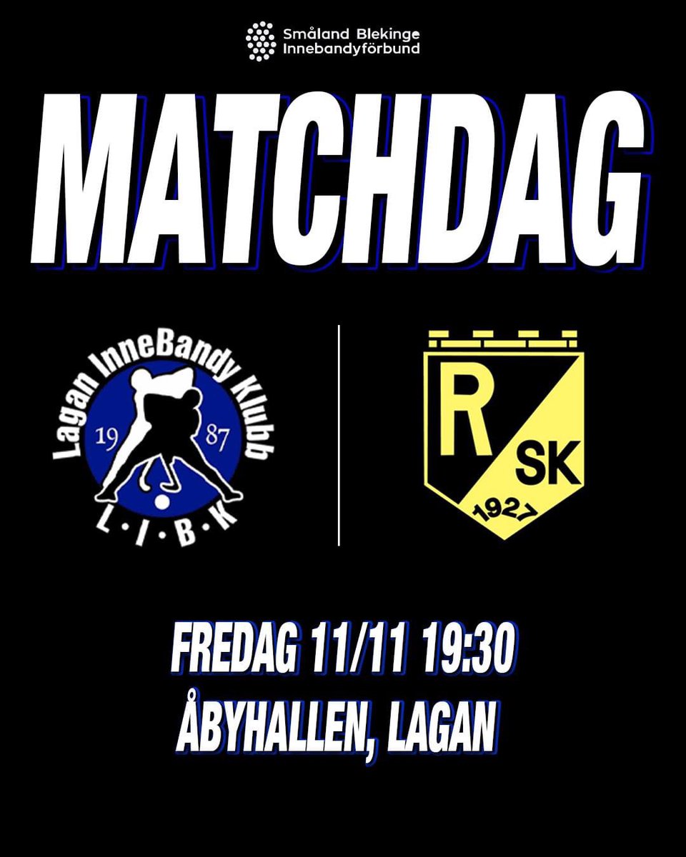 MATCHDAG!

🆚: Ryds SK
🕒: 19.30
📍: Åbyhallen

#laganibk