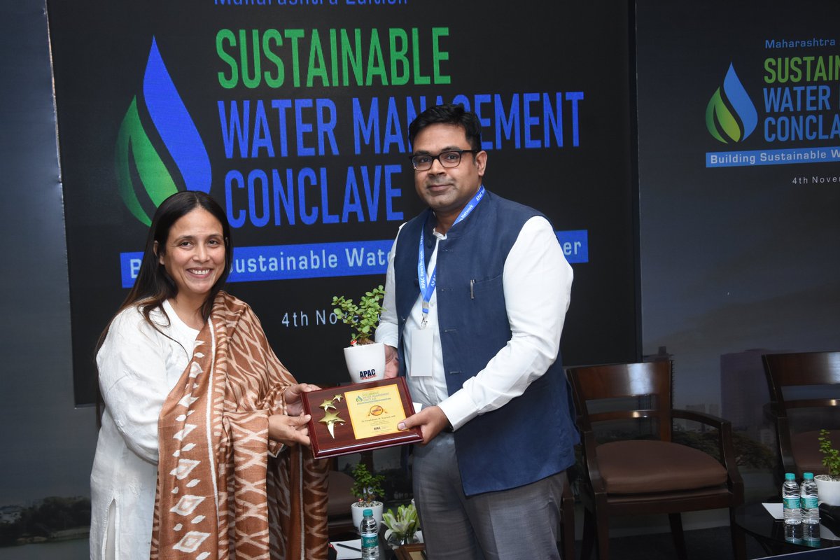 Apacnewsnetwork's tweet photo. Glimpses of 6th edition of Sustainable Water Management Conclave - Maharashtra Chapter on 4th November in Mumbai.
#APACinnovation #APACWater #GreenYodha #SchneiderElectric #watertechnology #watertech #Maharashtra
@SJaiswal_IAS @velrasu_p https://t.co/2rvLJg5ljD