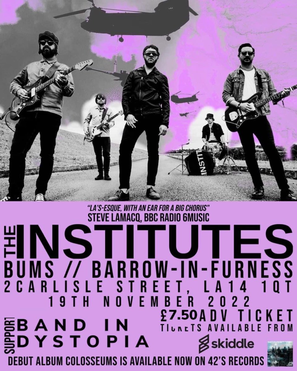 THE INSTITUTES (@theinstitutesuk) on Twitter photo In just over a week we’ll be playing this very interesting venue with <a href="/bandindystopia/">Band in Dystopia</a> - Barrow Underground Music Society - a club handbuilt for lovers of alternative music <a href="/barrowums/">Underground Music</a> - check it out
#Barrow #Cumbria #barrowinfurness tix.to/THEINSTITUTESL… In just over a week we’ll be playing this very interesting venue with <a href="/bandindystopia/">Band in Dystopia</a> - Barrow Underground Music Society - a club handbuilt for lovers of alternative music <a href="/barrowums/">Underground Music</a> - check it out
#Barrow #Cumbria #barrowinfurness tix.to/THEINSTITUTESL…