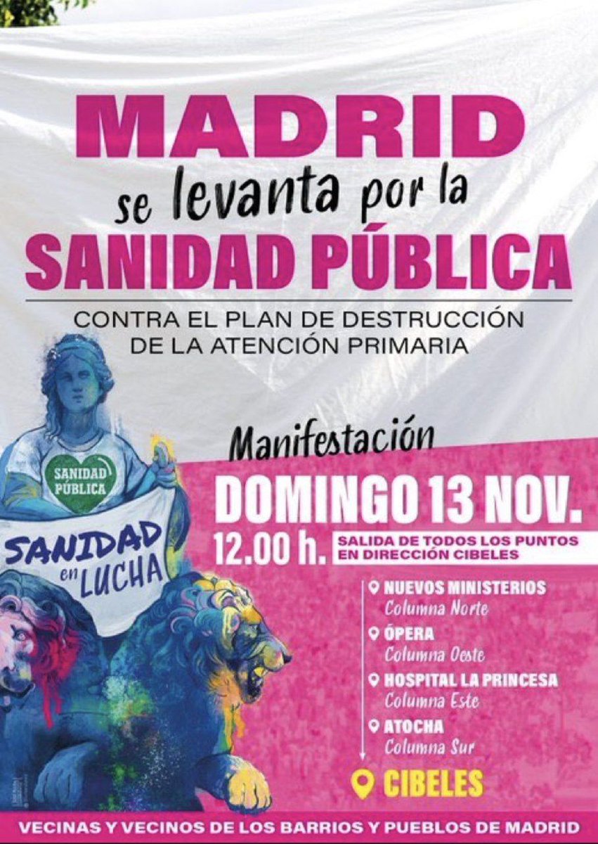 Monica_Garcia_G's tweet photo. Quedan dos días para juntarnos todos y todas en la calle en defensa de nuestra sanidad pública y sus profesionales. Nuestra salud y nuestro futuro están en juego. https://t.co/qJTvVDrKy5