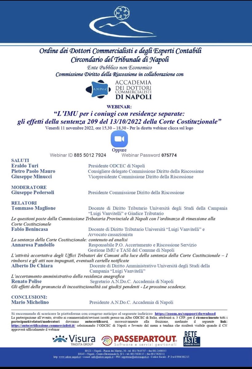 NAccademia's tweet photo. #commercialisti #dottoricommercialisti#tributario  #riscossione #commercialisti
#CNDCEC  #contenziosotributario#
#A.N.Do.C. #AccademiaNapoli #cdc 
#tributario  #riscossione #CNDCEC  #Agenziaentrate #Fisco
#previdenza #assistenza #cnpadc #welfare #imu #coniugi https://t.co/q0ooC8BaCd