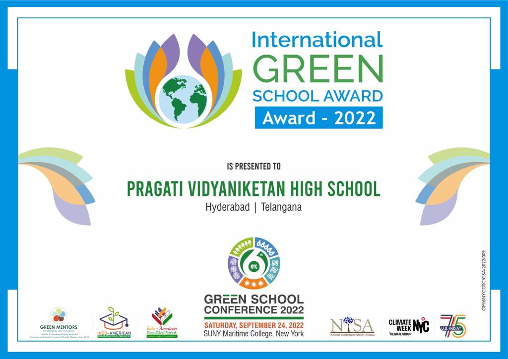 Proud moment to share … Received International Green School Award