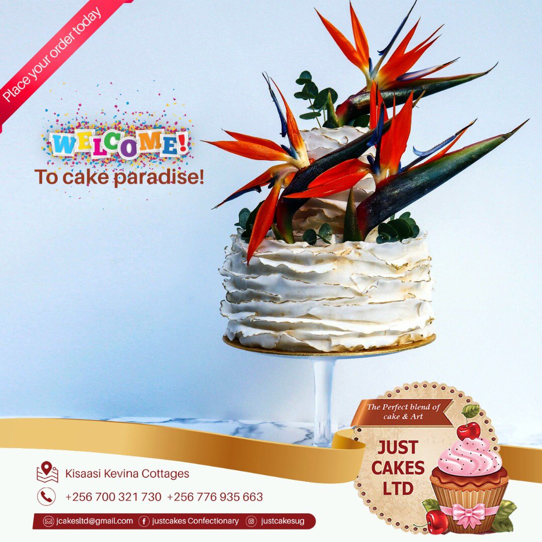 justcakesug's tweet photo. Welcome to cake paradise 🤲🏽🎂 🍰 🧁
Talk to us about your cake orders of the weekend!
📍 Kisaasi, Kevina Cottages.
📞 0700 321 730/0776 935 663
#JustCakes #Cake #OhCake #CakeDiet #CarrotCake #cakeoclock #CakeParadise #Cakecake #fridaymorning https://t.co/7A22SpA3Mw