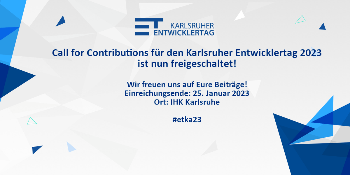 Entwicklertag Karlsruhe tweet media