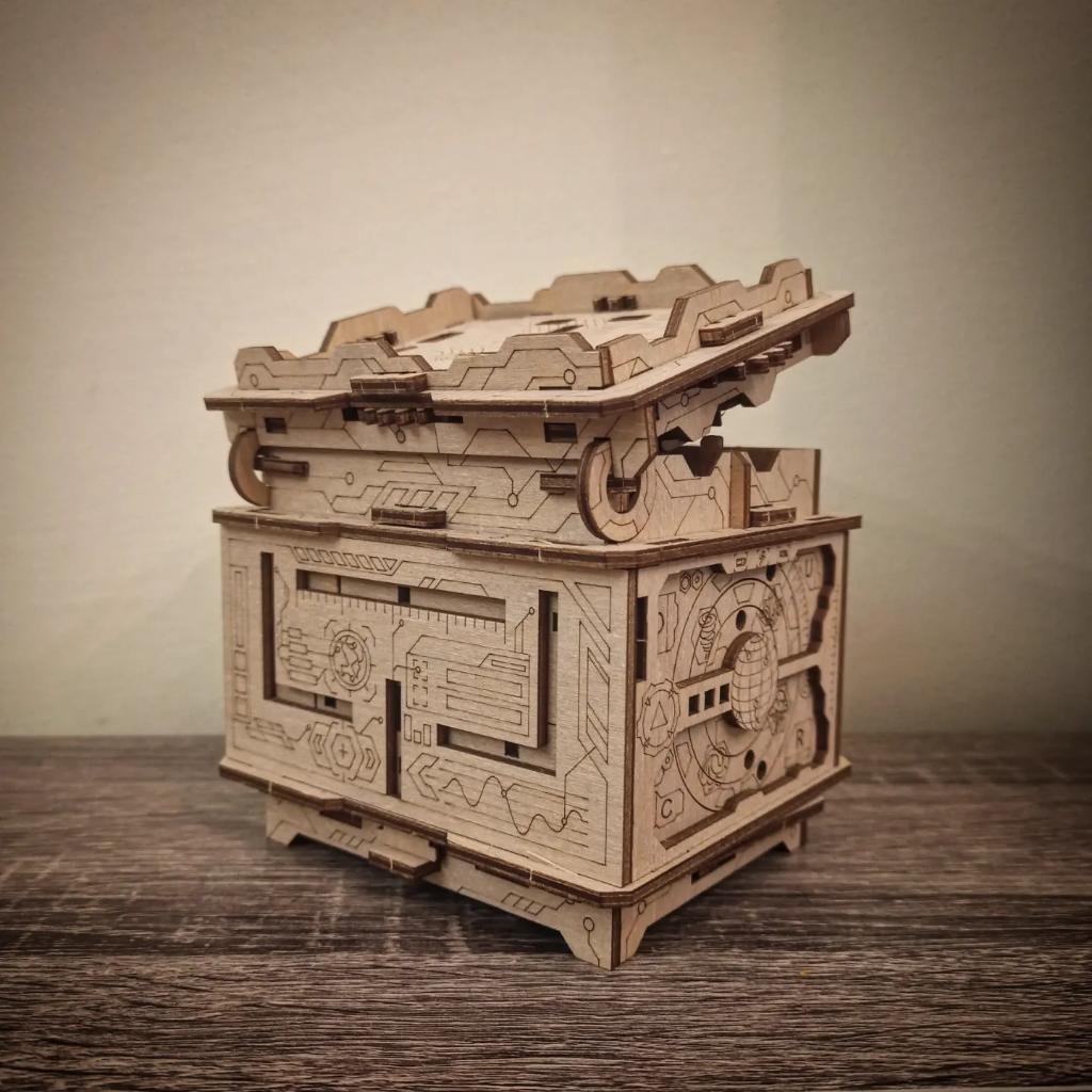 babylon__games's tweet photo. ORBITAL BOX by @EscapeWelt . It's a 2 in 1 box. It comes in wooden lasercuted board for you to assemble and than it's an escape game for everyone to try open the box.

#escapegame #escapebox #escaperoom #escapewelt #woodenbox #game #puzzle #puzzlebox https://t.co/IF4u9dV4bP