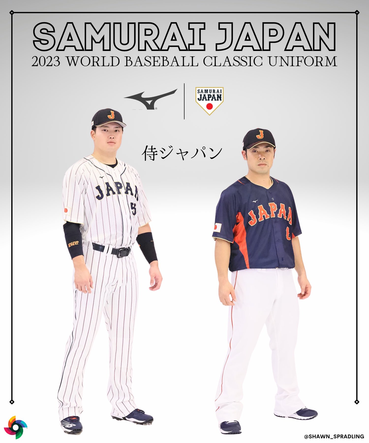 Shawn Spradling on X: 🇯🇵 TEAM JAPAN WBC NEWS 🇯🇵 Samurai Japan has  released their official 2023 World Baseball Classic uniforms. #侍ジャパン   / X