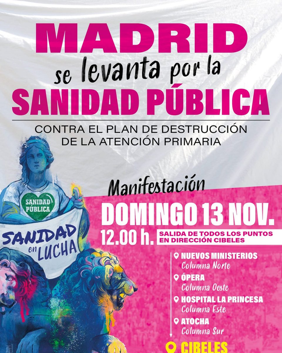 #MadridSeLevantaEl13 para defender la #SanidadPública porque debemos defender a quienes cuidan de nuestra salud