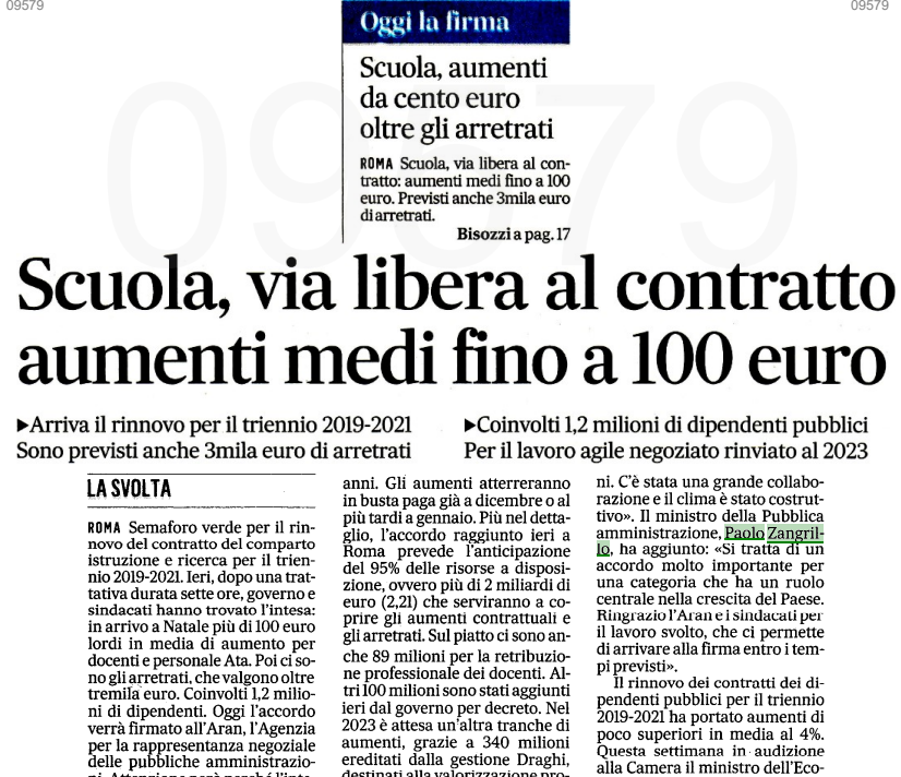 <a href="/ilmessaggeroit/">Il Messaggero</a> <a href="/f_bis/">Francesco Bisozzi</a> Il rinnovo del #CCNL del personale del comparto #IstruzioneRicerca ieri l'accordo politico - oggi firma ipotesi <a href="/aran_agenzia/">Aran</a> #Sindacati