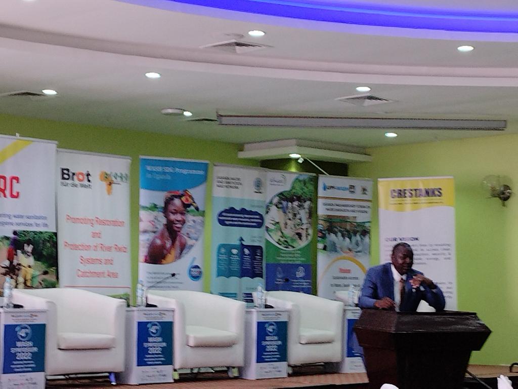 NETWASU's tweet photo. For every $1 invested in #WASH return is $4.3. Which other sector can achieve this? Dr Otala -Chairperson Natural resources Committee #UPFWASH #WASHsymposium https://t.co/NPYOCmggkx