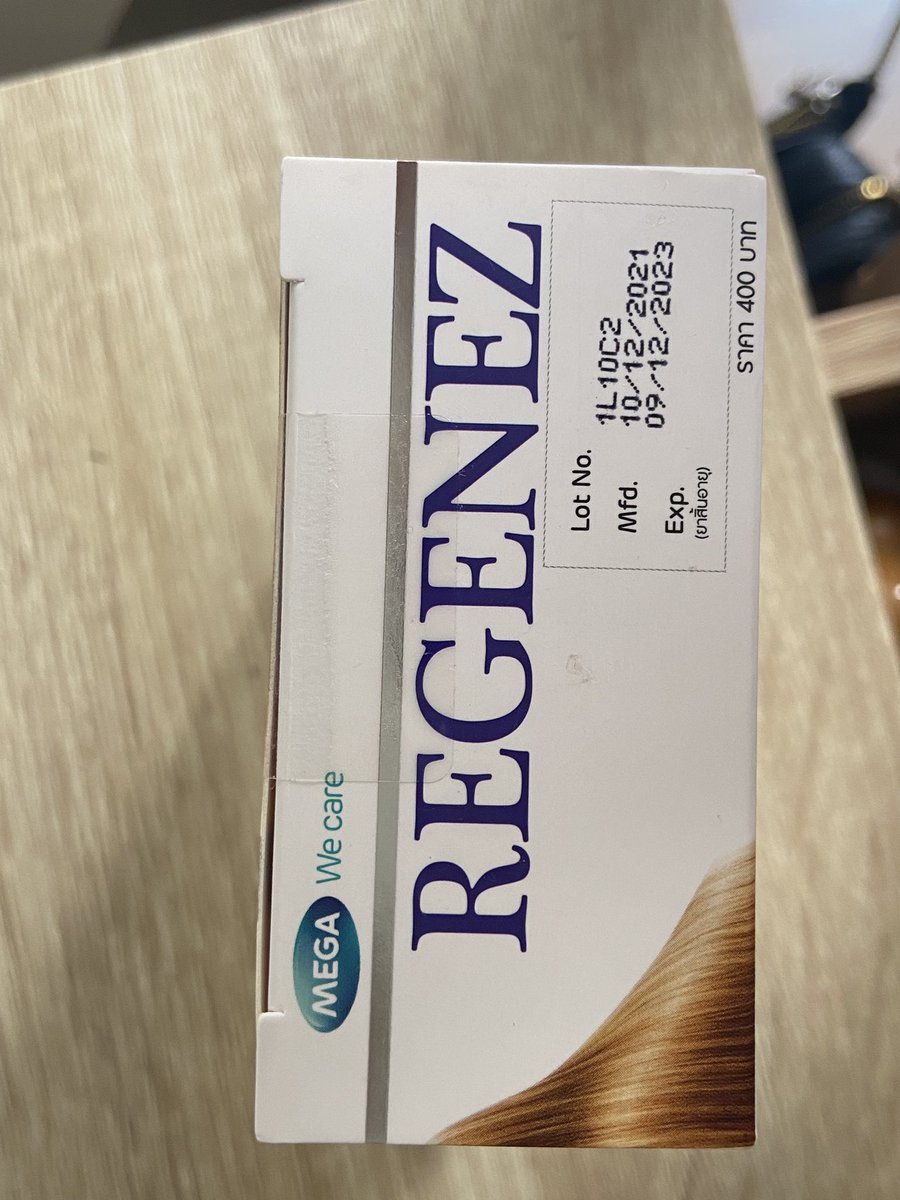 winnythepeach's tweet photo. ขายวิตามินregenezค่า ของเเท้ ไม่เคยเเกะกล่อง ซื้อมา350 ขาย300บาทรวมส่งค่ะ✨💖 #ผมร่วง #วิตามินเเก้ผมร่วง #วิตามินผมร่วง #regenez https://t.co/pR0RVr56Jc