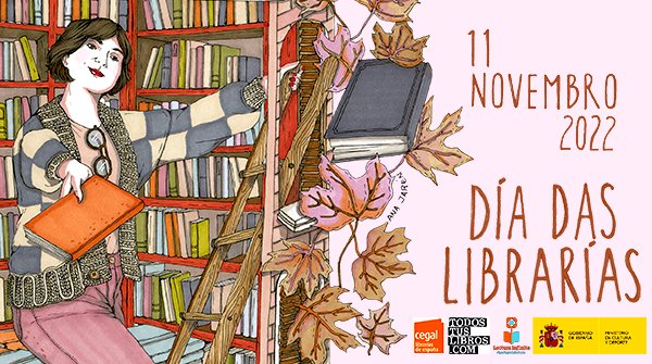 📚📚 11 de novembro. Día das #Librarías

Celébrao na túa libraría de proximidade!

Ofreceranse #actividades extraordinarias e descontos nos establecementos libreiros, punto de encontro e de fomento da #lectura ⬇️⬇️
🖱️editorasgalegas.gal 

Imaxe: #AnaJarén