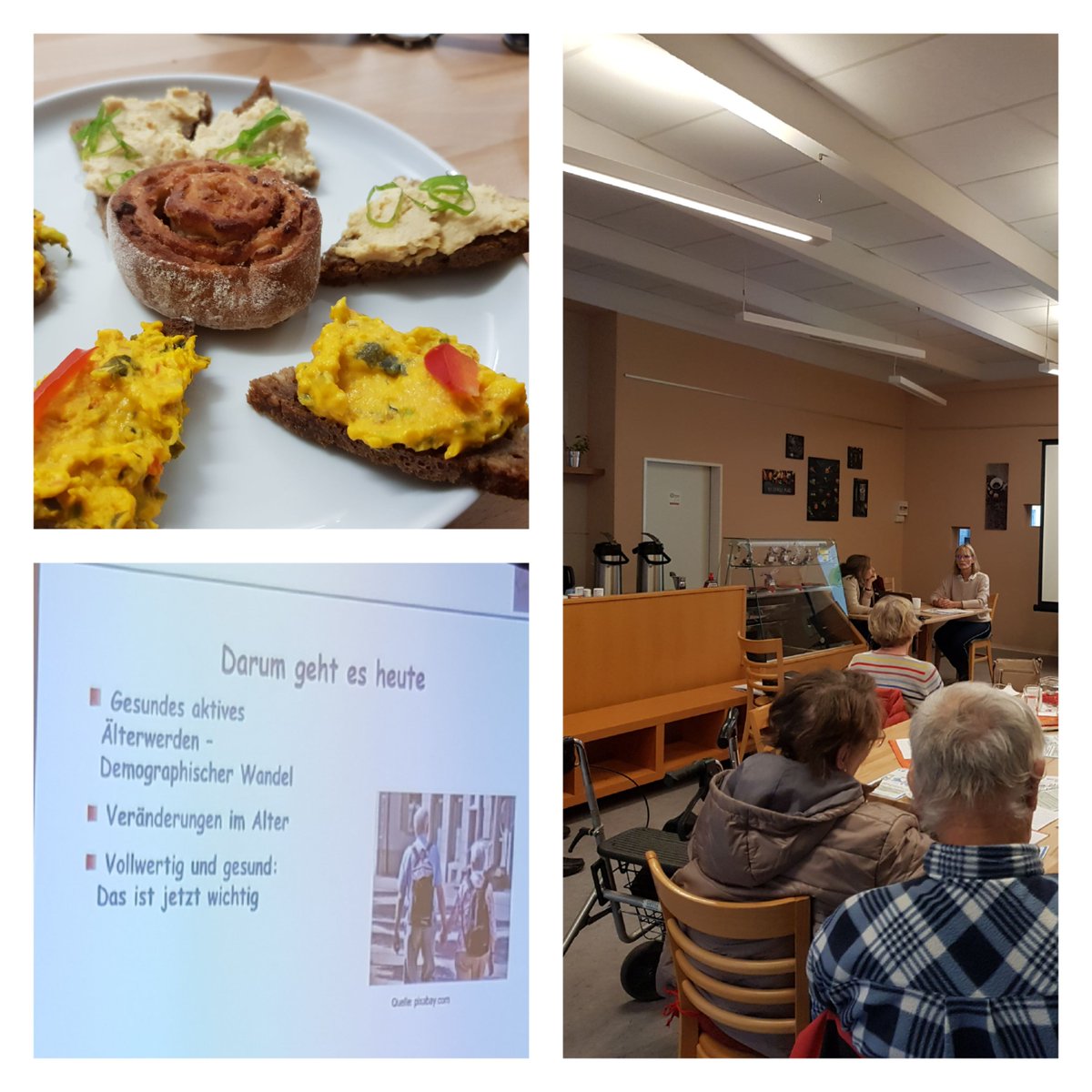 Gestern waren die Werkstatt Alter und die Gesundheitswerkstatt Osterholz mit der 60+ Veranstaltungsreihe zum Fachvortrag "Gesund und fit im Alter" zu Gast im Café Blocksberg.
Einen Dank an alle Beteiligten und Interessierten! Mit leckerer Verkostung durch die BRAS!