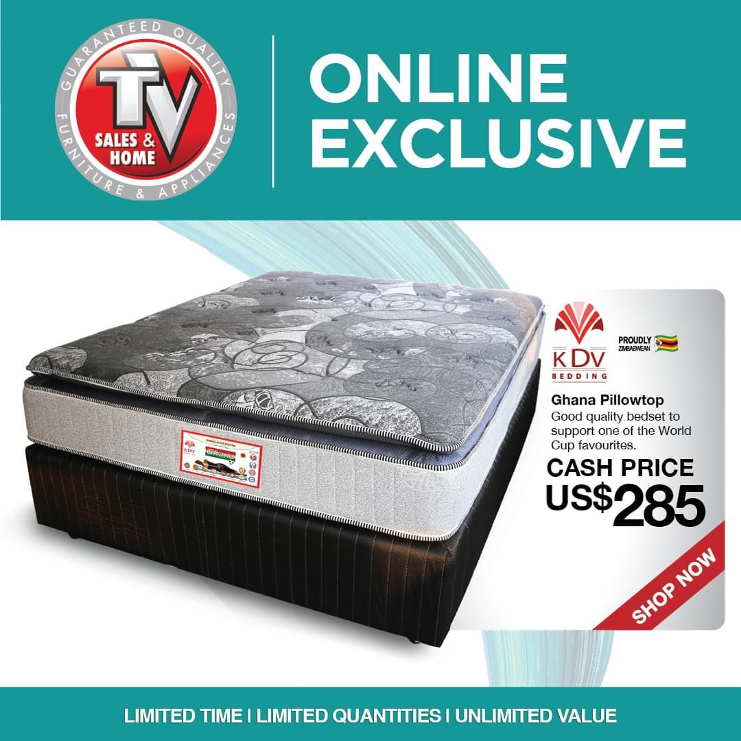 KDV_Bedding's tweet photo. We have a new range of top quality beds instore!
Visit your nearest TV Sales and Home outlet and find out about the Ghana Pillowtop and Belgian beds.
Limited Time, Limited Quantities and Unlimited Value
#KDV #KDVBedding #QualityBeds #Belgian #GhanaPillowtop https://t.co/GCSXK9tC9i