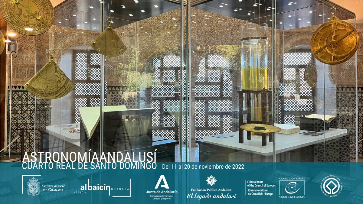 AgenciaAlbaicin's tweet image. Hoy inauguraos Astronomía Andalusí, una muestra excepcional gracias a la colaboración entre el @legadoandalusi  y la #AgenciaAlbaicin @ayto. Se enmarca dentro de las actividades del #DíaPatrimonioMundial. Solo estará 10 días ¡no te la puedes perder!➡️bit.ly/3UvlGUT