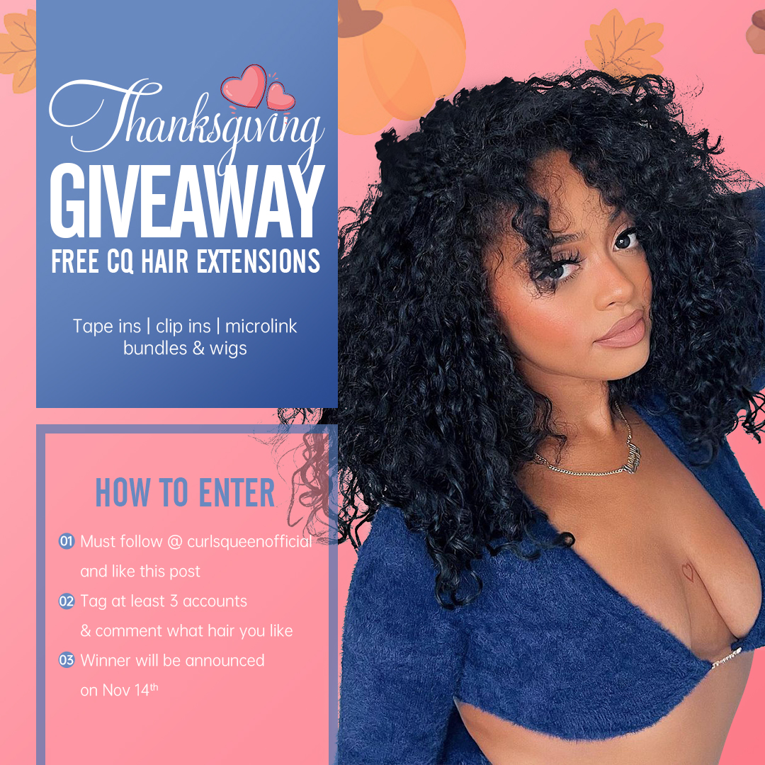 Free hair extension!!
Come and enter on IG @curlsqueenofficial

#Giveaway #Giveaways #hairextensions #BlackGirlMagic