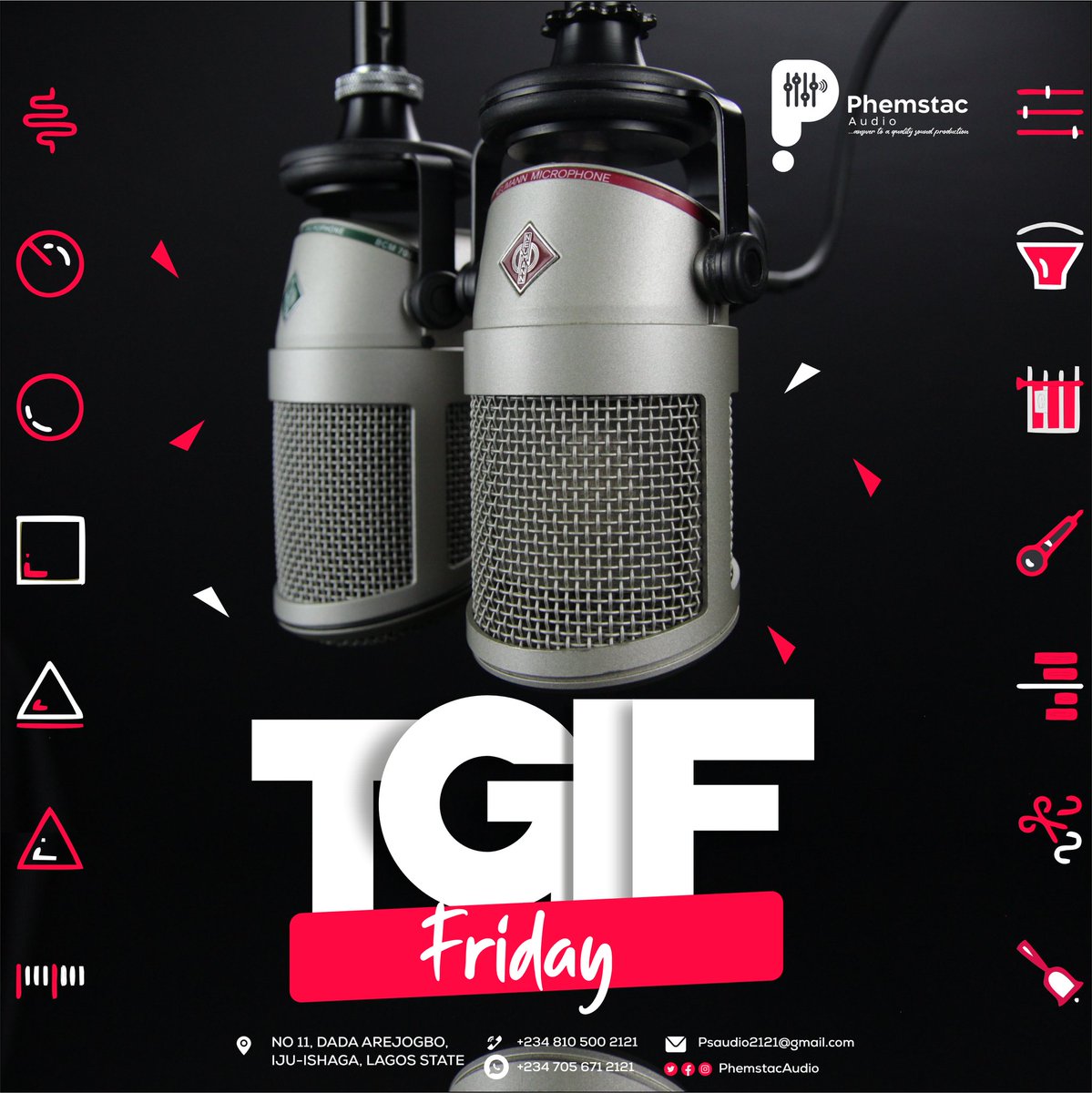phemstac_audio's tweet photo. It's weekend already🥳
Give us a call today in preparation for your event 😉
Hurry now! Call or DM 08105002121

#phemstacaudio #soundengineer #WakandaForever #Leaked #Rema #WorldCup #Bailey #Qatar #MLLE #Dollar #AyraStarr https://t.co/J9qMugehUn