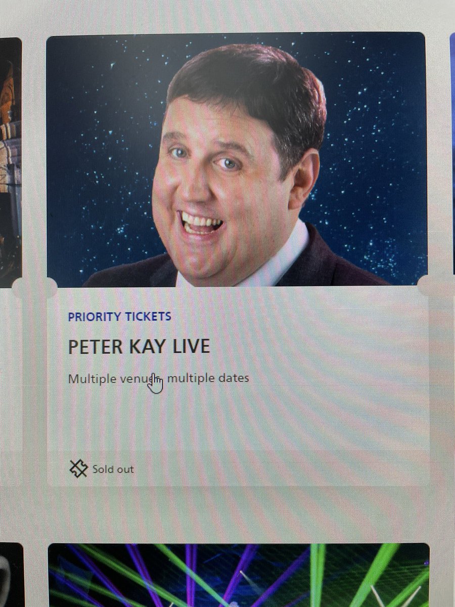 CarrieWNeal's tweet photo. #O2Priority How can it be sold out? I haven’t been able to get access yet! https://t.co/dmWEnBqsmJ