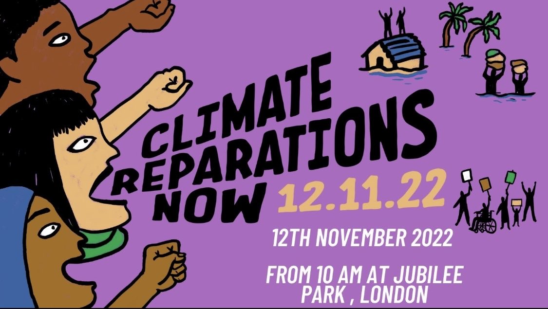 A reminder of where we’ll be tomorrow. Hope to see you there.
#ClimateReparationsNow
#JusticeForChrisKaba
#DebtJusticeNow
#LossAndDamage