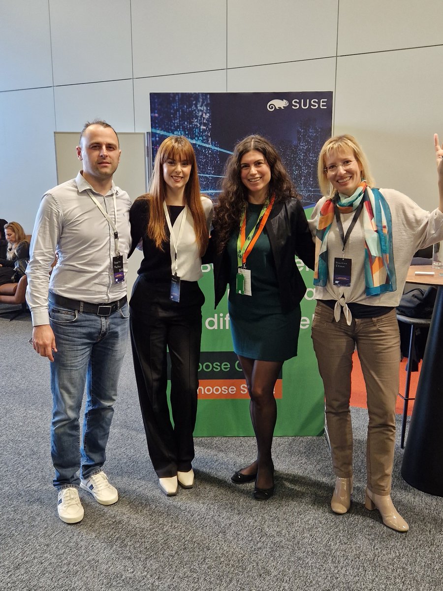 diegoakechi's tweet photo. ✨ Our team had a great time at the @SAP #WinningTomorrow event in Bulgaria! We connected with inspiring people from the #SAP ecosystem and Vesselin Matev, Partner Alliance Manager at #SUSE, shared how SUSE helps maximize the efficiency of your SAP investment. https://t.co/pa3cuZGLNo