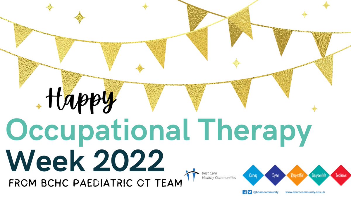 It's #OTWeek22 ! We are celebrating our amazing profession by attending the <a href="/RCOT_CYPF/">RCOT CYPF</a> conference and will be sharing our #OTLifeHacks throughout the day. Well done to all OT's on champinioning OT and helping people to achieve what is meaningful and purposeful to them.