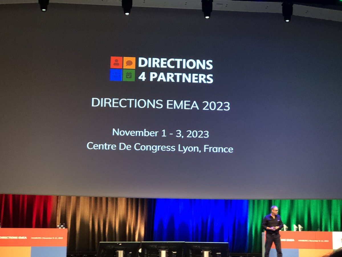Who will be in Lyon, France November 1-3, 2023 for #directionsemea2023 ?

#DirectionsEMEA2022