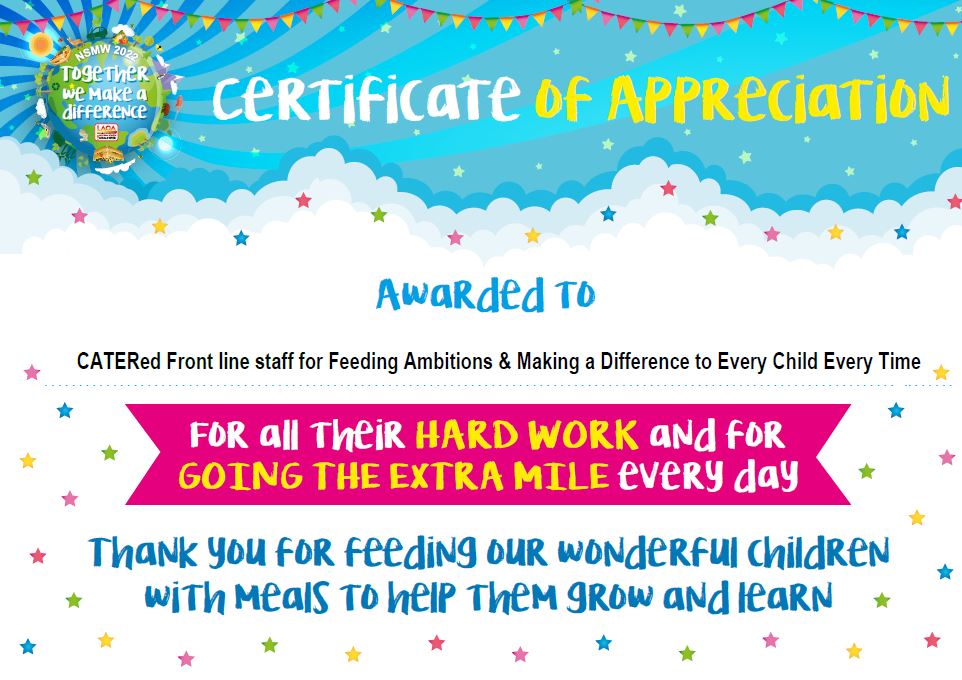 #NSMW22 To all our staff who work so hard so that children can enjoy a #freshlycooked #locallysourced #schoolmeal we say THANK YOU, Ed's says you are all SUPER FANTASTIC!  @LACA_UK @plymouthcc @NSMW #MakeADifference #everychildeverytime