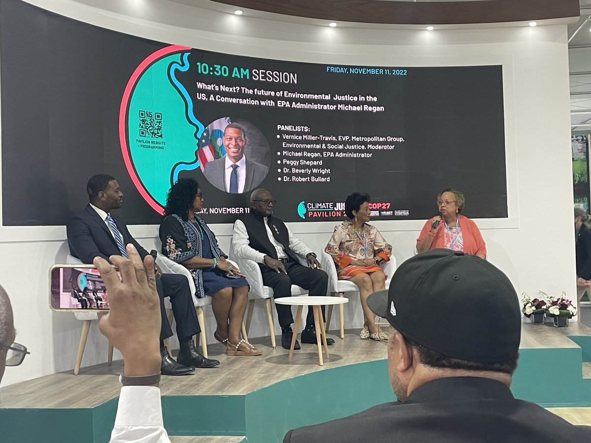 Doesn’t get much better. Rock star discussion at the first ever Climate Justice pavilion at #cop27 <a href="/DSCEJ/">Deep South Center for Environmental Justice</a> <a href="/LeadOnClimate/">Second Nature</a> <a href="/IntentEndowment/">IntentionalEndowment</a>