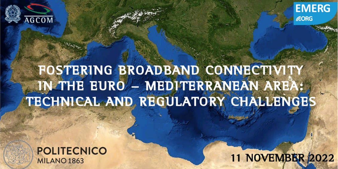 ITUEurope's tweet photo. TODAY: @ITUEurope pleased to join the EMERG conference on #Broadband #Connectivity in the Mediterranean Area
More info => https://t.co/3e1fsE9Rvt https://t.co/5JUdgvpiy5