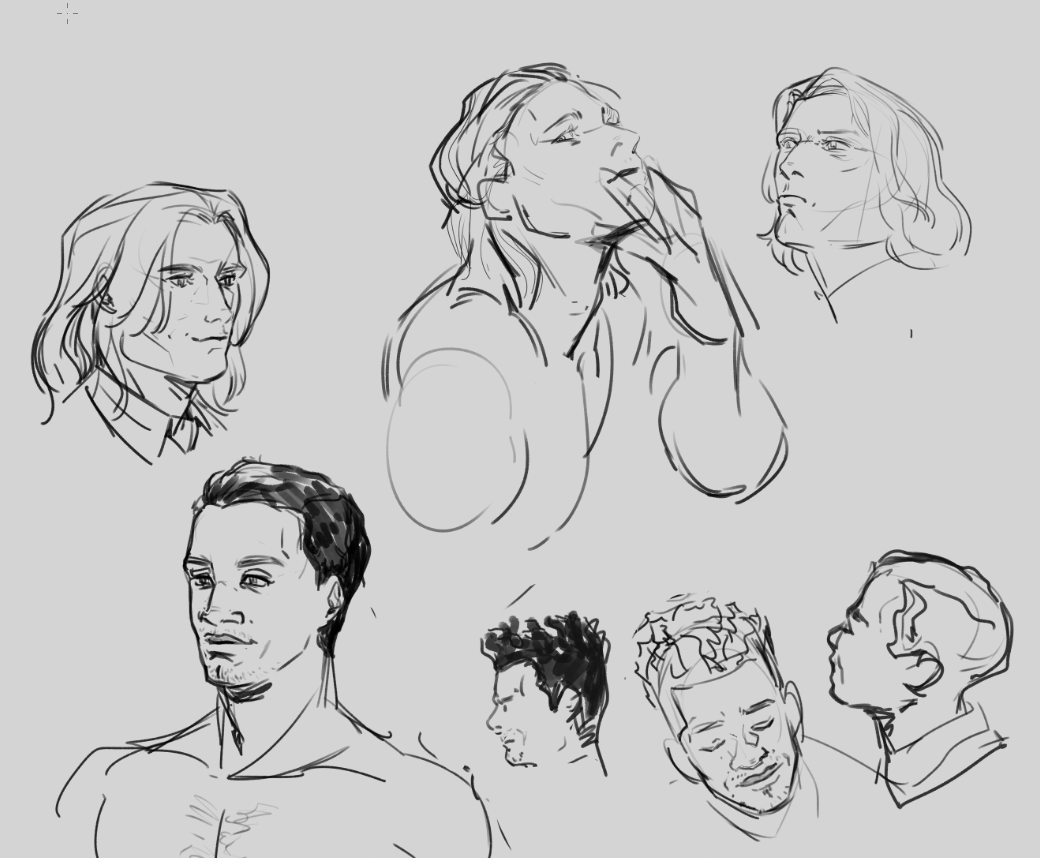 some loustat face sketches 