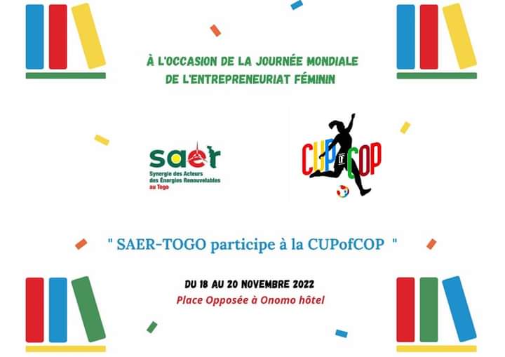saertogo's tweet photo. La CUP of COP TOGO, Est un événement régional, innovant et inédit conçu par l’ONG régionale FORAM en partenariat avec d'autres organisations de la sous régions dont SAER-TOGO.
Chers Acteurs et la population Togolaise nous vous invitons à venir massivement à cet événement. https://t.co/KhL0OtHdTc