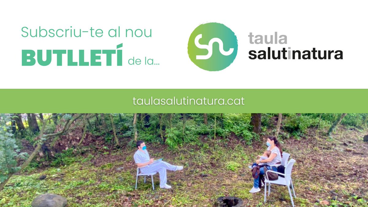 🤔Encara no t'has subscrit al butlletí de la #taulasalutinatura?

📩En pocs dies enviarem el segon butlletí amb novetats per estar al dia dels projectes i iniciatives que fomenten la relació entre la salut i la natura

📝Subscriu-t'hi! taulasalutinatura.cat/llista-de-dist…