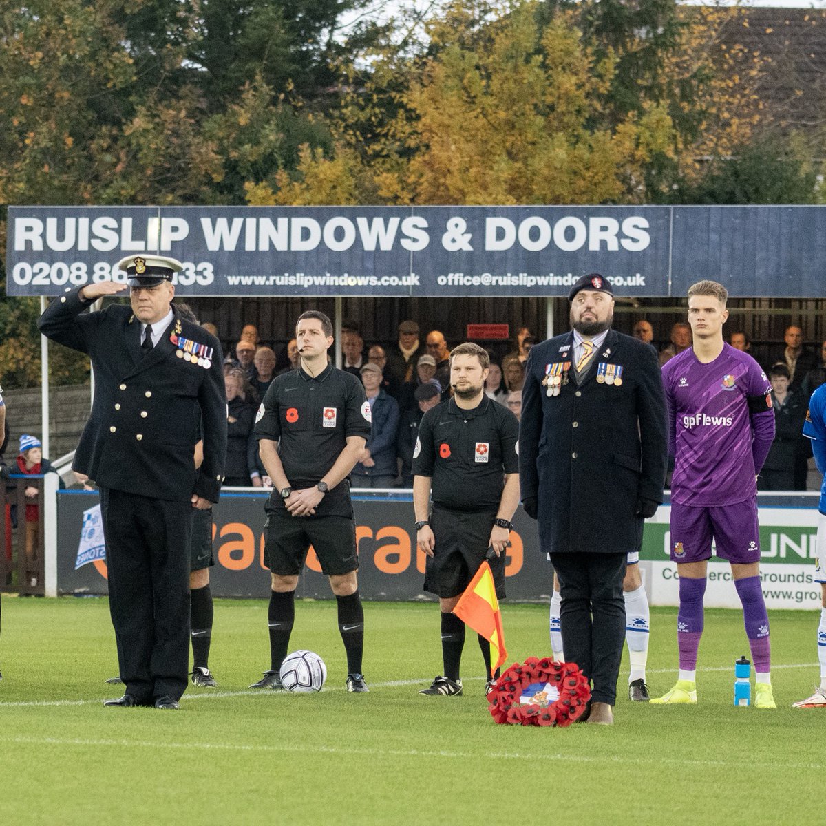 Wealdstone FC (@wealdstonefc) on Twitter photo Our remembrance tribute will take place before the <a href="/Wrexham_AFC/">Wrexham AFC</a> game.
The service will be led by Chief Petty Officer Andy Gibbs from <a href="/HMS_Collingwood/">HMS Collingwood</a> , supported by Corporal Mark Lount from <a href="/RAFNortholt/">RAF Northolt</a>, Simon Brown, a wounded veteran from <a href="/BritishArmy/">British Army 🇬🇧</a>, and bugler Jane Anderson Our remembrance tribute will take place before the <a href="/Wrexham_AFC/">Wrexham AFC</a> game.
The service will be led by Chief Petty Officer Andy Gibbs from <a href="/HMS_Collingwood/">HMS Collingwood</a> , supported by Corporal Mark Lount from <a href="/RAFNortholt/">RAF Northolt</a>, Simon Brown, a wounded veteran from <a href="/BritishArmy/">British Army 🇬🇧</a>, and bugler Jane Anderson