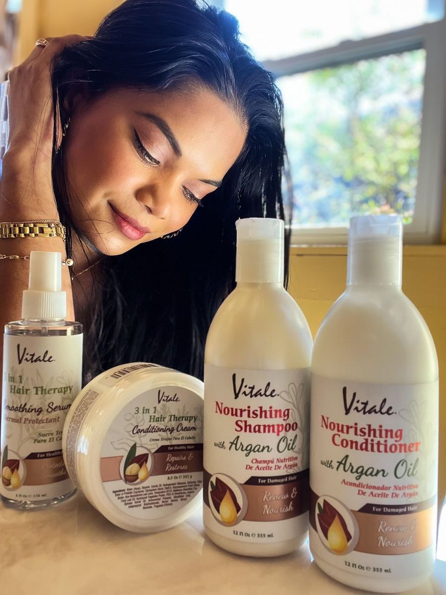 Vitale Hair Therapy Collection works wonders to nourish and your hair shaft to restore softness while strengthening the hair.
.
.
#vitaleproducts #braids #braidsheen #protectivestyles #lockandtwistgel #beautyonabudget #braidingproducts #hairrelaxer #oliveoil #ghananaturals