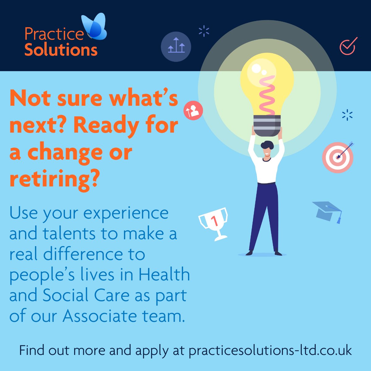 Pracsolutions's tweet image. 🌟Looking to diversify your career in Health and Social Care? Maybe you're moving into retirement &amp;amp; have valuable experience to share. Our Associate roles could be the perfect fit. Apply here: ow.ly/sLkF50LyyWM Deadline: 25 Nov  #healthandsocialcare #PSLassociates