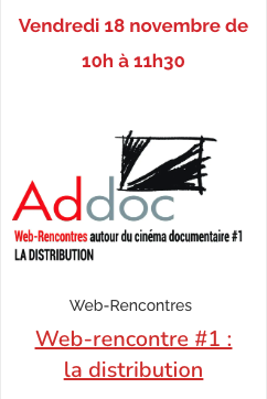 Retrouvons-nous sur Zoom le 18 Nov@10h pr la Web-Rencontre #ADDOC «Distribution documentaire en salles » avec les distributeurs #PhilippeElusse &amp; #JacquesPelissier &amp; les cinéastes #ChristopheCognet #ClaireDoyon #LaurieLassalle #BorisSvartzman. Inscription: bit.ly/3UtwSkR