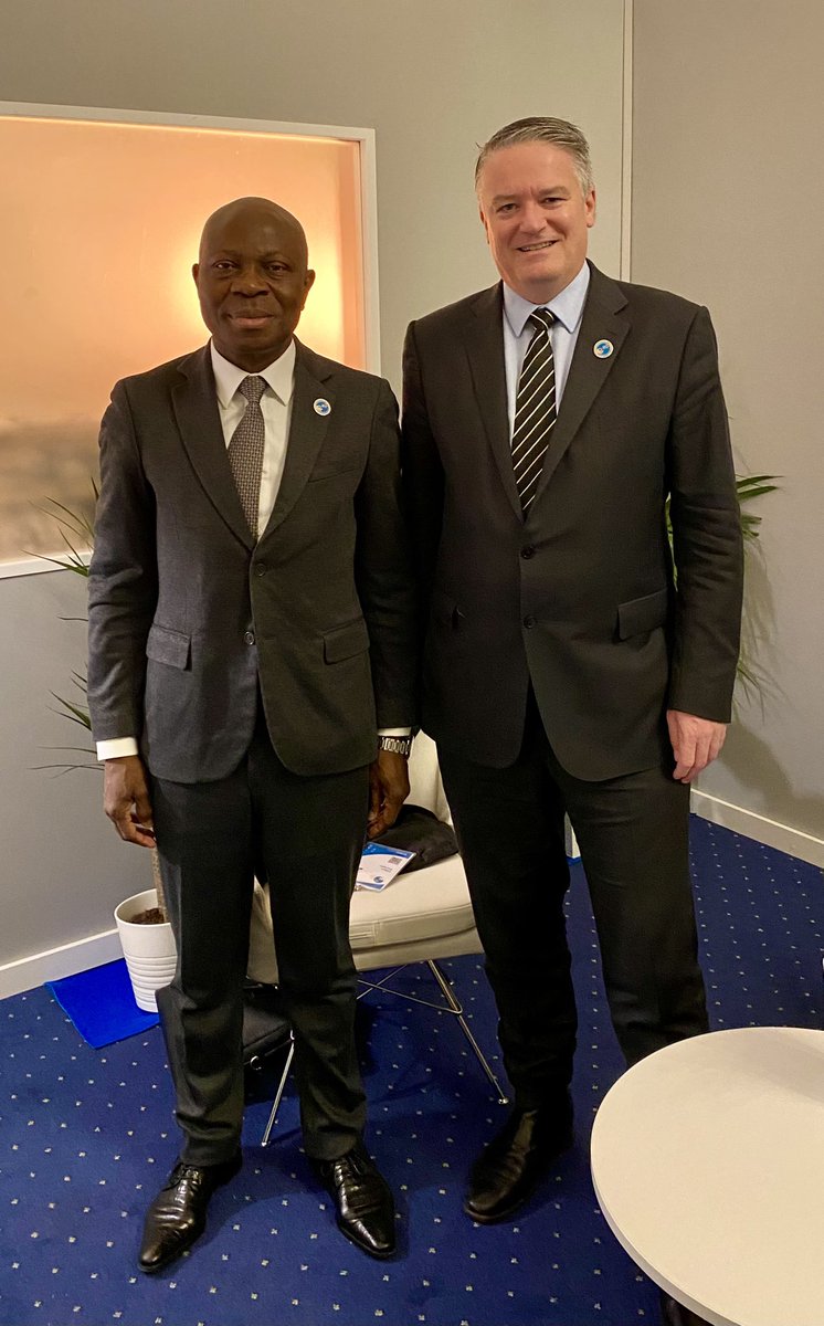 Excellent opportunity to meet with the new <a href="/ilo/">International Labour Organization</a> DG of <a href="/GilbertFHoungbo/">Gilbert F. Houngbo</a> at the #PPF22.

Looking forward to working together on policies to increase economic and social wellbeing at a time when the world is facing many short and longer term transformational challenges.