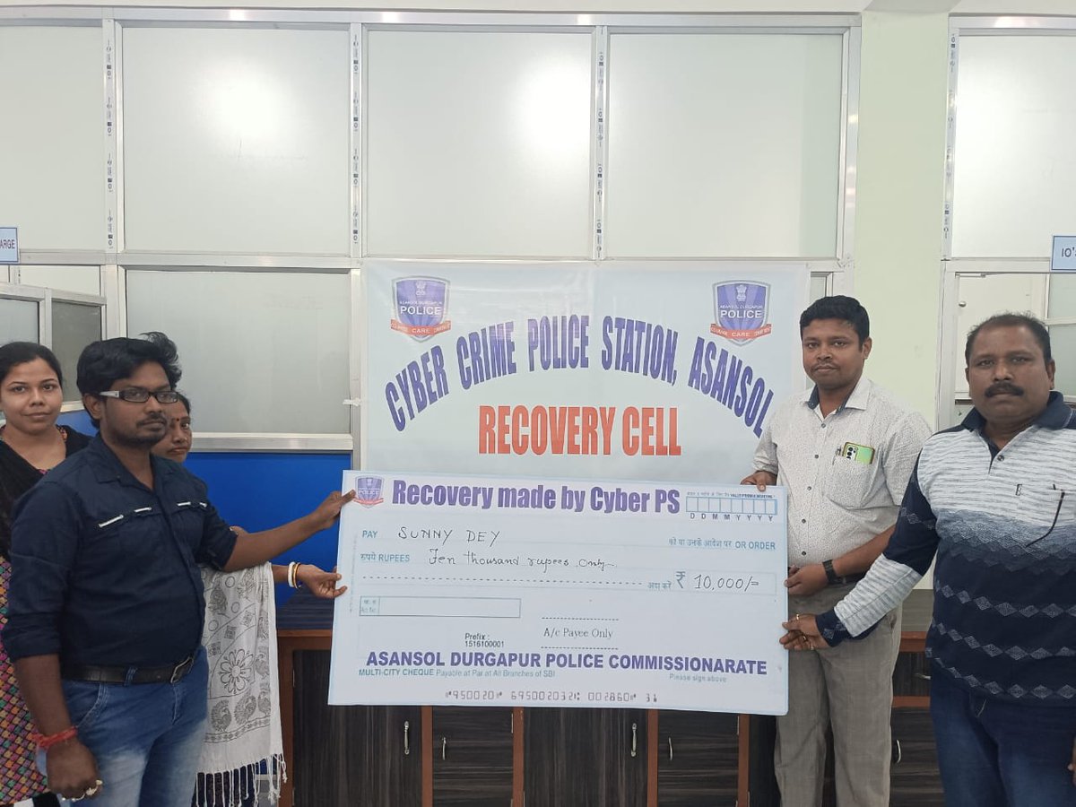 CyberpsAdpc's tweet photo. Our tireless effort to bring back your money.
#beawarebesafe #donotshareOTP #donotclicklinks #donotsharepassword
@WBPolice @Cpadpc @DCPCentralADPC @DCPWestADPC @dcp_durgapur https://t.co/H8jCtP97DO
