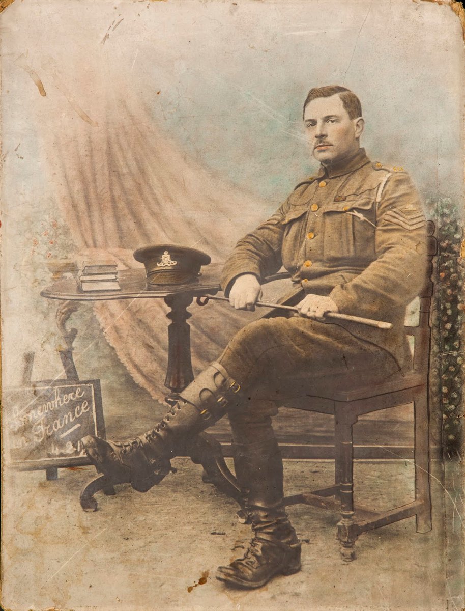 WFMuseums's tweet photo. Unfortunately, many soldiers were not as lucky as George.

Today, we’re also remembering Sergeant Arthur Cox, from Thornes Lane, Wakefield.

A Sergeant with the Royal Field Artillery, Arthur earned the Military Medal for bravery in the field.

(4/6) https://t.co/p8OWHlg477