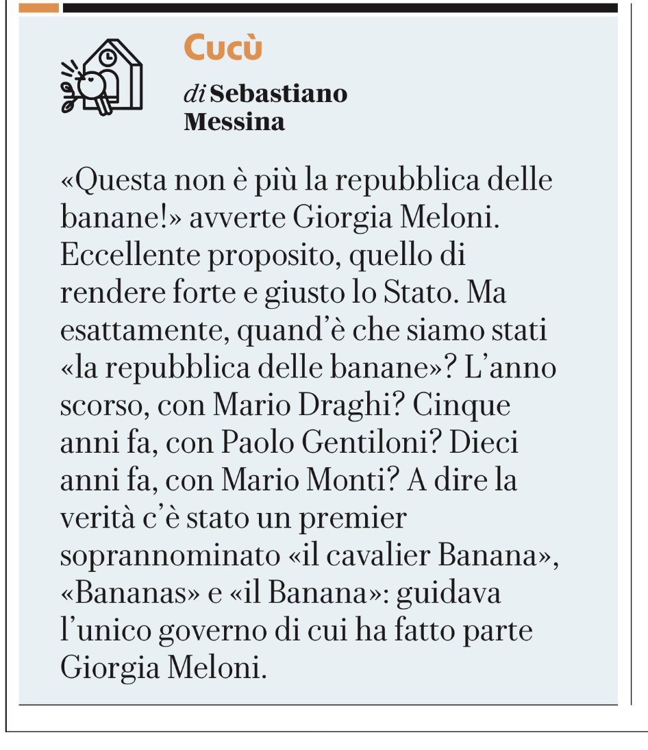 La repubblica delle banane.