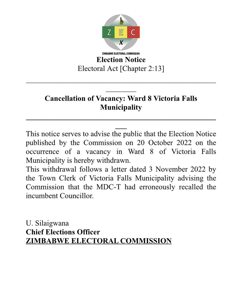 ZECzim's tweet photo. #ElectionNotice https://t.co/qTS47BO3iN