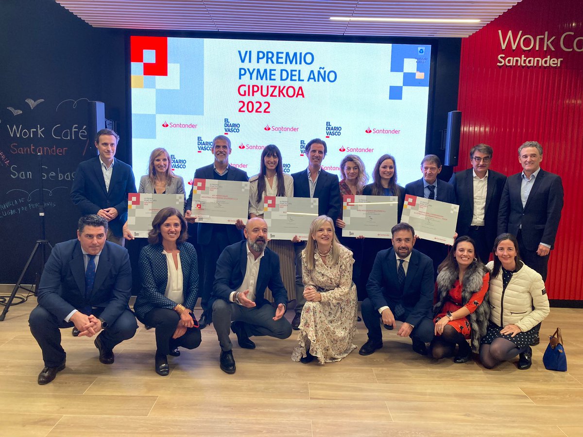 ASPEGI's tweet photo. (Eus) Added Value Solutions |k 2022ko Gipuzkoako Urteko ETEen saria jaso zuen atzo, Gipuzkoako Urteko ETEaren sari banaketaren VI. edizioaren testuinguruan, Banco Santanderrek antolatuta.
@CamaraGipuzkoa @avs_engineering @bancosantander
#Aspegi #empresas https://t.co/my5mOHRVs0